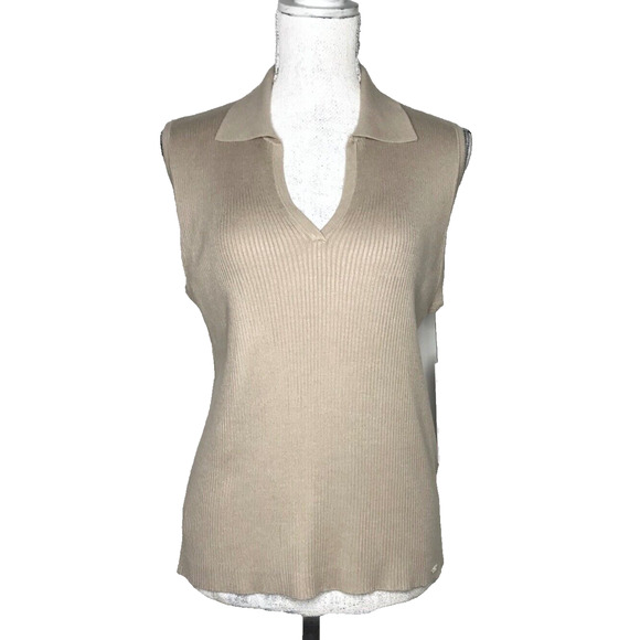 Calvin Klein Sleeveless Knit Sweater Vest Women's XL - Picture 1 of 12